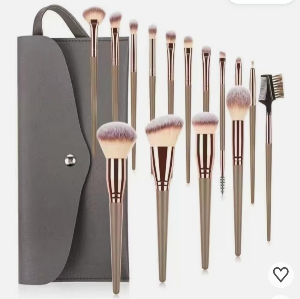 New Makeup Brush Set with Gray Case #1043-204